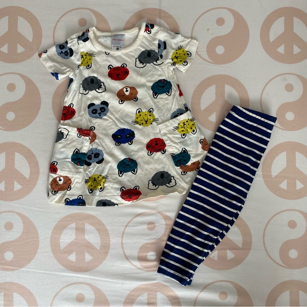 Hanna Andersson Animal Dress Set 🐨🐯